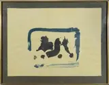 Helen Frankenthaler, "Brown Moons," 1961, Limited edition three color lithograph numbered (in pencil) 8