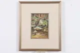 F. Pieter Lefferts, Forest Landscape, Oil on board