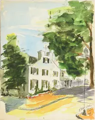 R. Dodge, Potomac and Prospect, 1962, Ink signed, titled, and dated ("6/29/62") lower right hand corner