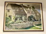 Allayn Stevens, English Cottages, Oil on canvas