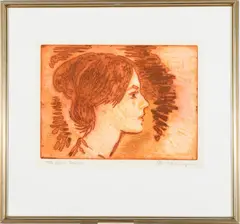 Karl Schrag, The Artist's Daughter, 1965, Pencil titled, numbered, dated and signed
