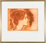 Karl Schrag, The Artist's Daughter, 1965, Pencil titled, numbered, dated and signed