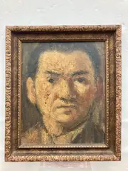 Henrik Major, Portrait, circa 1935, Oil on artist's board