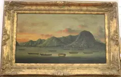 Early 19th Century View of Macao by Chinese School, Oil on canvas, sold May 2022