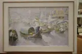 Apirak Achawapichettum, Market Day, Oil on Board
