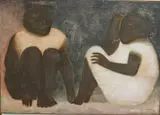 José Muñoz Medina, Dos Amigos (Two Friends), 1962, Oil on canvas