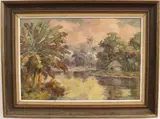 A. Endara Ruiz, Afternoon Sun, circa 1970, Oil on canvas