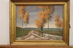 Herbert Foerster, Fall Landscape, Oil on Canvas
