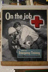 John Gould, First Aid, Oil on poster board