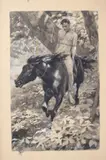 Max Francis Klepper, Bound Man on a Horse, Watercolor and gouache on paper