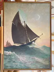 Reginald Cleveland Coxe, Choppy Waters, 1885, Oil on canvas