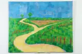 Jamie Marin-Price, Yellow Gravel Path, Oil on canvas