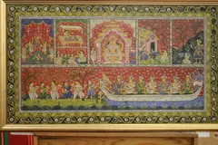Indian School, Celebration at Night, Acrylic or oil on canvas