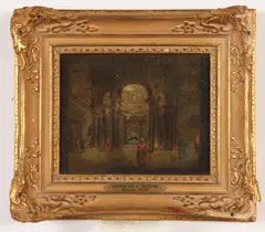 Andreas I Rodde, Rome, 1820, Oil on Board