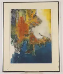 Rosemarie Hahn, Island in China Sea, 1977, Pencil signed, titled, and noted as an artist's proof at base
