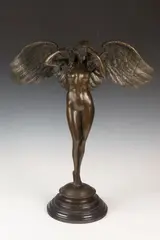 Adolph Alexander Weinman, Descending Night, Unsigned. - Bronze height: 22 in; base: 1.75 in
