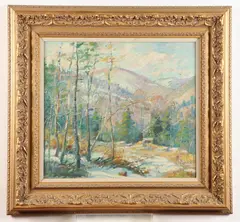 Horace Boylston Dummer, Winter Scene, Oil on canvas