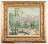 Horace Boylston Dummer, Winter Scene, Oil on canvas