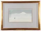 Lev Meshberg, Rainy Day in Russia, 1986, Watercolor on paper