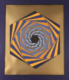 Victor Vasarely, Los Angeles, circa 1980, Pencil signed lower right corner