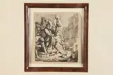 The Stoning of St by Rembrandt Harmensz van Rijn, Etching and mezzotint with touches of engraving plate signed and dated, offered Jun 2022