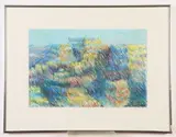 M. Clifford, Contemporary landscape, Pastel on paper
