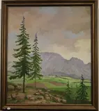 Witold Kalicki, A Park View, 1981, Oil on Canvas
