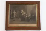 French School, La separation de Marie-Antoinette d'Autriche, d'avec sa famille : dans la tour du Temple, Lithograph