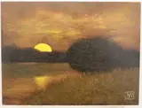 Joe Wojdakowski, 6:45pm, Oil on board