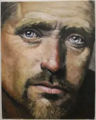 Scott Edwin Heaton, Dylan, 2017, Oil on board