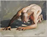 E. Marrero, Untitled, 2020, [LGBTQ+ INTEREST], Oil on Canvas