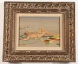 John B. Lear, Recumbent Man, [LGBTQ+ INTEREST], Oil on canvas