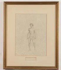 John B. Lear, Adam, [LGBTQ+ INTEREST], Pencil drawing