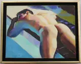 Nebojsa Zdravkovic, Catching the Sun, 2006, [LGBTQ+ INTEREST], Oil on Canvas