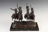 Frederic Remington, Coming through the Rye, Bronze statue