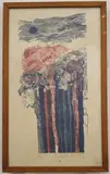 Consuelo Gotay, Paisaje, 1976, Pencil signed, dated, dedicated and titled at base