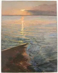 Ron Griswold, Soundside Sunset, Oil on canvas