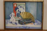 Golden Fan by American School, Oil on canvas, offered Jun 2022