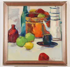 Ann Templeton, Still Life with Copper Pot, Oil on canvas