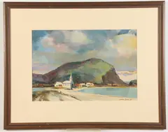 John Leary, Seascape view, 1997, Watercolor on paper