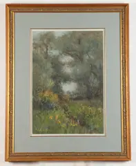Henry Plympton Spaulding, Misty Morning, Watercolor on paper