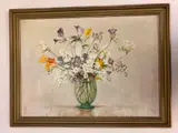 Peter Radenmacher, Spring Flower in Vase, 1958, Oil on canvas
