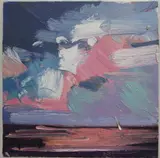 Jose D. Trujillo, Sunset Sails, 2017, Oil on Canvas