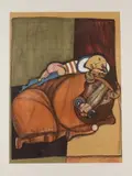 Graciela Rodo Boulanger, Taurus, circa 1976, Color lithograph with embossing on arches paper