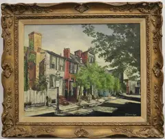 H. Breton, Afternoon in Baltimore, 1959, Oil on canvas