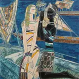 Ting Shao Kuang, Friendship Along the River, circa 1995, Pencil signed lower right corner and numbered 175/275