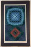 Victor Vasarely, Mita, Pencil signed lower right corner