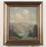 René Reinicke, Late Summer landscape, Oil on canvas