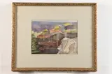 Untitled by American School, Watercolor on paper, sold Aug 2022