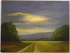 George H. Grimm, Late September Sun, 2019, Oil on board